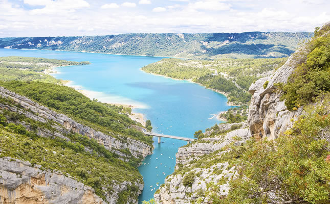 Meer Lac Sainte-Croix in de Verdon te Frankrijk